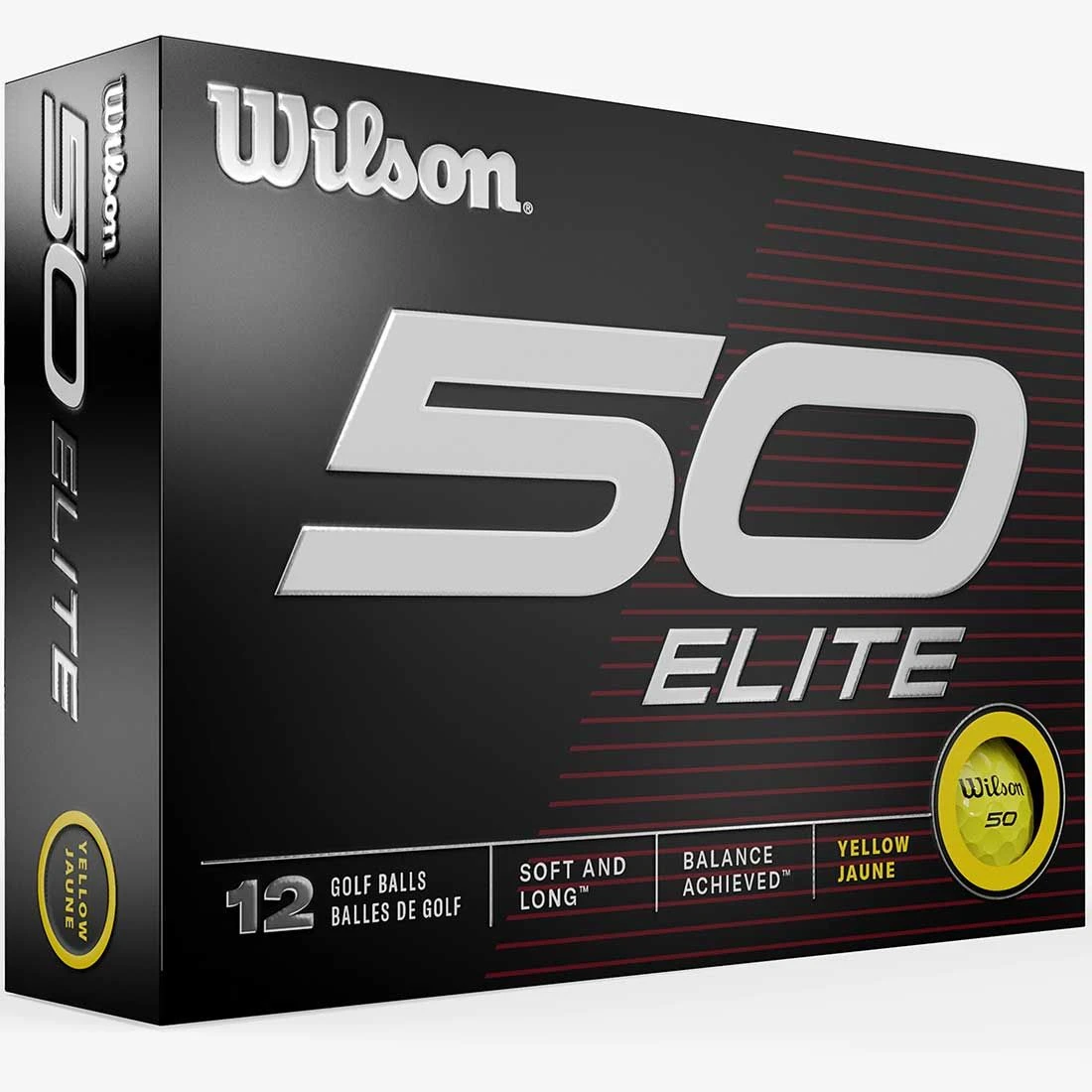 Wilson Staff Wilson 50 Elite Yellow Personalized Golf Balls