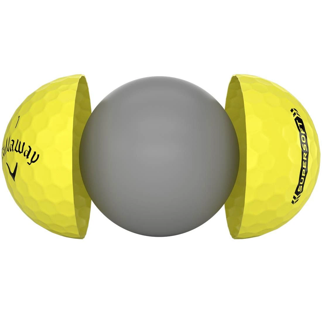 Callaway Supersoft Yellow Personalized Golf Balls - Image 3