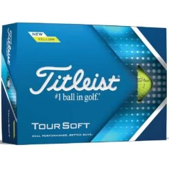 Titleist Tour Soft Yellow Personalized Golf Balls