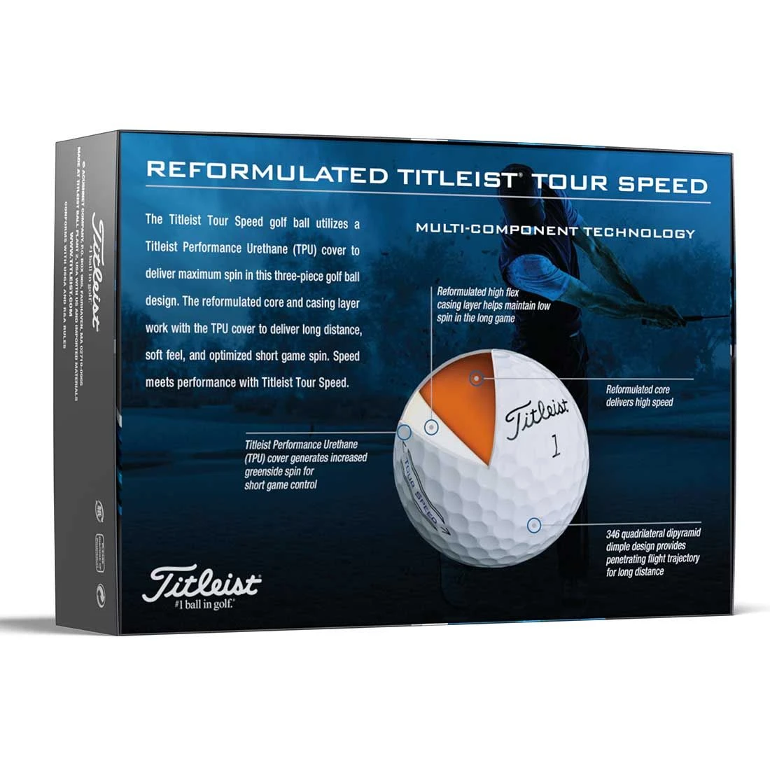 Titleist Tour Speed White Golf Balls - Image 4